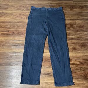 The Savile Row Co London  Chino Pants Blue Trousers  Straight Leg Men Size 34X30